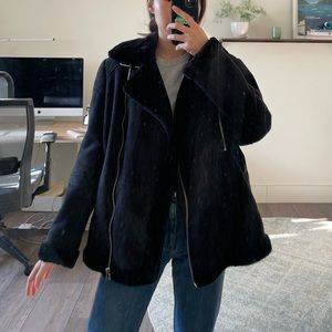 Faux shearling jacket